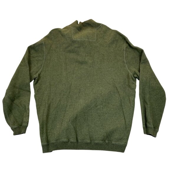 Buckhorn River Men's Sweater XXL 1/4 Zip Pullover Knit Cozy Casual Green - Picture 2 of 9